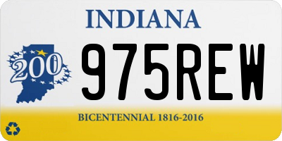 IN license plate 975REW