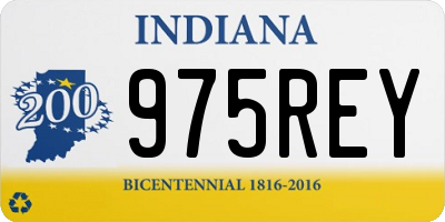 IN license plate 975REY