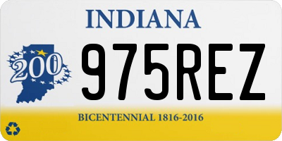 IN license plate 975REZ