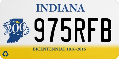 IN license plate 975RFB