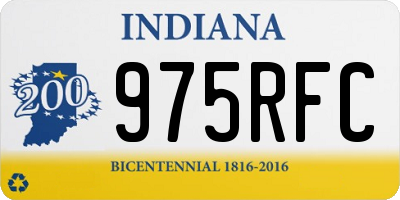 IN license plate 975RFC