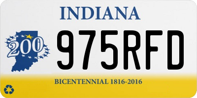 IN license plate 975RFD