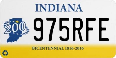 IN license plate 975RFE
