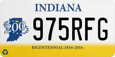 IN license plate 975RFG