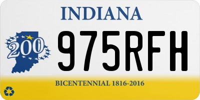 IN license plate 975RFH