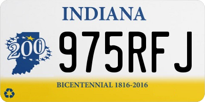 IN license plate 975RFJ