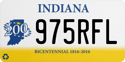 IN license plate 975RFL