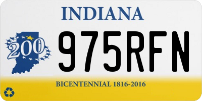 IN license plate 975RFN