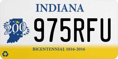 IN license plate 975RFU
