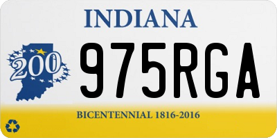 IN license plate 975RGA