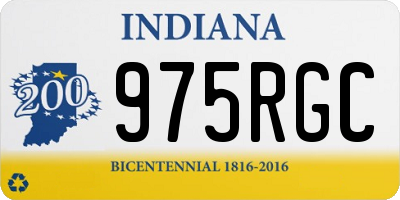 IN license plate 975RGC