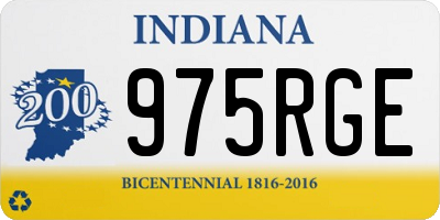 IN license plate 975RGE