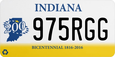 IN license plate 975RGG