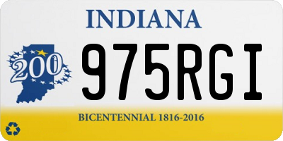 IN license plate 975RGI