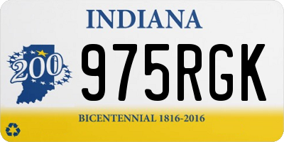 IN license plate 975RGK