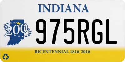IN license plate 975RGL