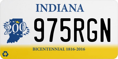 IN license plate 975RGN