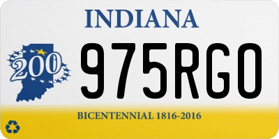 IN license plate 975RGO