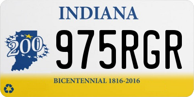 IN license plate 975RGR