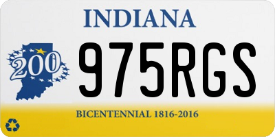IN license plate 975RGS