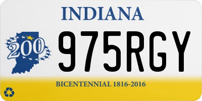 IN license plate 975RGY