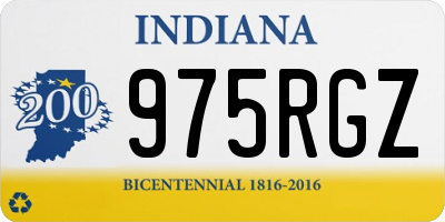 IN license plate 975RGZ
