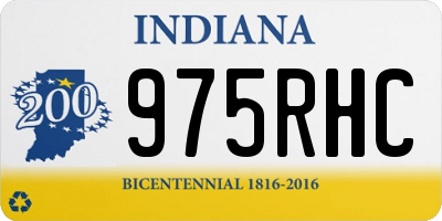 IN license plate 975RHC