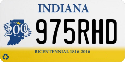 IN license plate 975RHD
