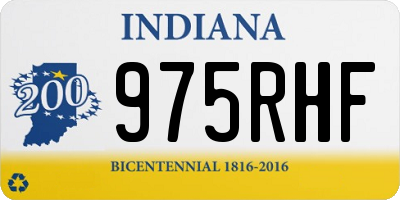 IN license plate 975RHF