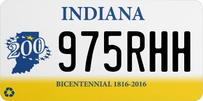 IN license plate 975RHH