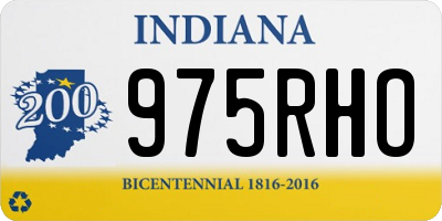 IN license plate 975RHO
