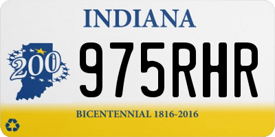IN license plate 975RHR