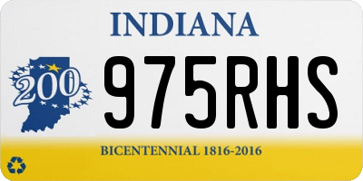 IN license plate 975RHS