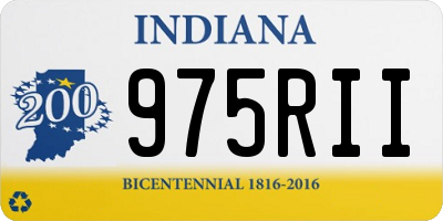 IN license plate 975RII