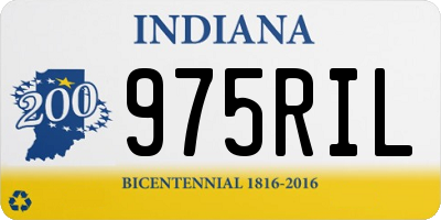 IN license plate 975RIL