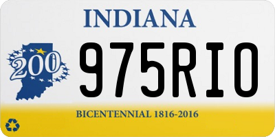 IN license plate 975RIO