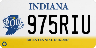 IN license plate 975RIU