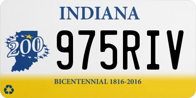IN license plate 975RIV