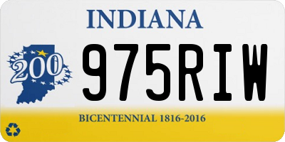 IN license plate 975RIW