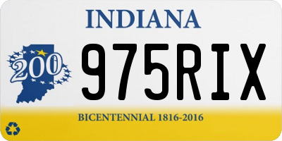 IN license plate 975RIX