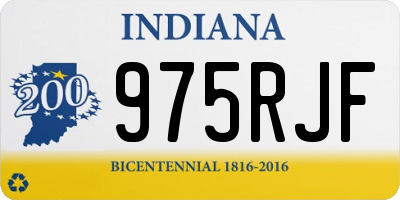 IN license plate 975RJF