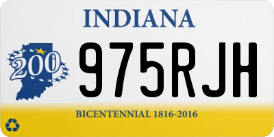 IN license plate 975RJH