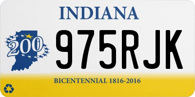 IN license plate 975RJK