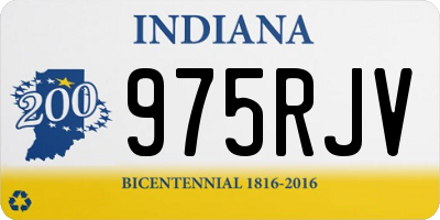 IN license plate 975RJV