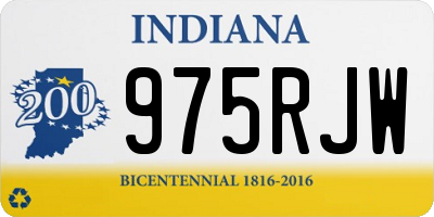 IN license plate 975RJW