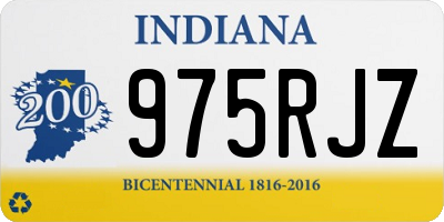 IN license plate 975RJZ
