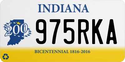 IN license plate 975RKA