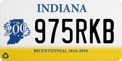 IN license plate 975RKB