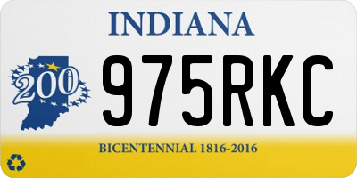 IN license plate 975RKC