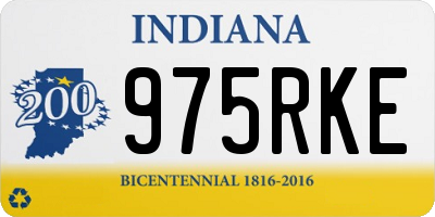 IN license plate 975RKE